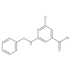 2-(Benzylamino)-6-chloroisonicotinic acid Structure
