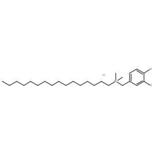 Cetyl(3,4-dichlorobenzyl)dimethylammonium chloride Structure