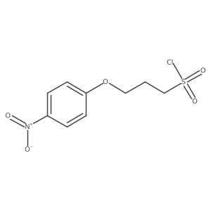 3-(4-Nitrophenoxy)propane-1-sulfonyl chloride结构式