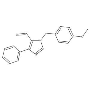 1-(4-Methoxybenzyl)-4-phenyl-1H-imidazole-5-carbaldehyde Structure