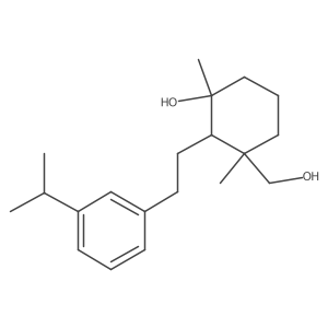 Cyclohexanemethanol, 3-hydroxy-1,3-dimethyl-2-[2-[3-(1-methylethyl)phenyl]ethyl]-, [1R-(1I+/-,2I(2),3I+/-)]-结构式