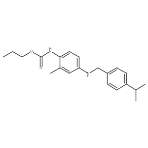 [4-(4-Isopropyl-benzylamino)-2-methylphenyl]-carbamic acid propyl ester结构式