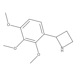 2-(2,3,4-Trimethoxyphenyl)azetidine Structure