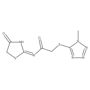 2-[(1-methyl-1H-tetrazol-5-yl)sulfanyl]-N-(4-oxo-4,5-dihydro-1,3-thiazol-2-yl)acetamide Structure