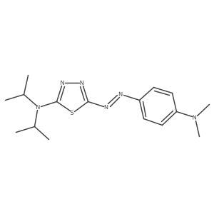5-[2-[4-(Dimethylamino)phenyl]diazenyl]-N,N-bis(1-methylethyl)-1,3,4-thiadiazol-2-amine Structure