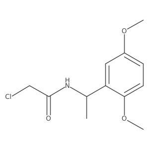 2-chloro-N-[1-(2,5-dimethoxyphenyl)ethyl]acetamide Structure