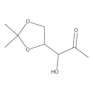 1-Deoxy-4,5-O-(1-methylethylidene)-D-erythro-2-pentulose结构式