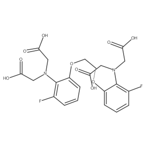 Glycine, N,Na(2)-[1,2-ethanediylbis[oxy(6-fluoro-2,1-phenylene)]]bis[N-(carboxymethyl)-结构式