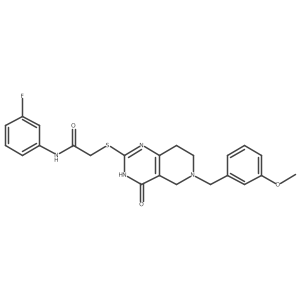 N-(3-fluorophenyl)-2-((6-(3-methoxybenzyl)-4-oxo-3,4,5,6,7,8-hexahydropyrido[4,3-d]pyrimidin-2-yl)thio)acetamide Structure