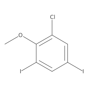 1-Chloro-3,5-diiodo-2-methoxybenzene Structure