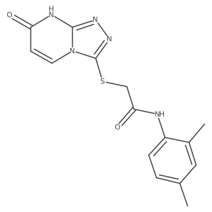 N-(2,4-dimethylphenyl)-2-((7-oxo-7,8-dihydro-[1,2,4]triazolo[4,3-a]pyrimidin-3-yl)thio)acetamide Structure