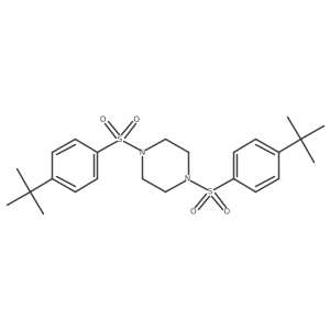 1,4-Bis(4-tert-butylbenzenesulfonyl)piperazine Structure