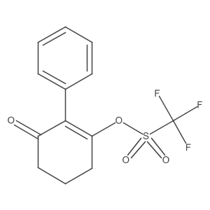 6-Oxo-3,4,5,6-tetrahydro-[1,1'-biphenyl]-2-yl trifluoromethane sulfonate Structure