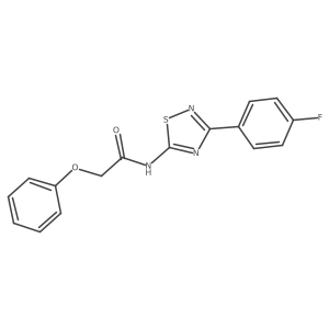 N-[3-(4-fluorophenyl)-1,2,4-thiadiazol-5-yl]-2-phenoxyacetamide结构式