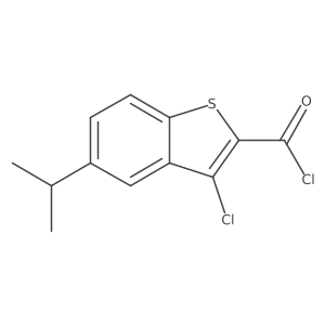 3-Chloro-5-isopropyl-1-benzothiophene-2-carbonyl chloride结构式