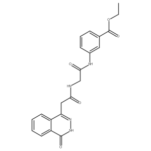 ethyl 3-({N-[(4-hydroxyphthalazin-1-yl)acetyl]glycyl}amino)benzoate Structure