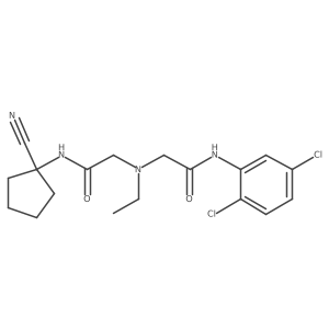 N-(1-cyanocyclopentyl)-2-({[(2,5-dichlorophenyl)carbamoyl]methyl}(ethyl)amino)acetamide Structure
