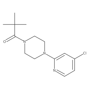 1-[4-(4-Chloro-pyridin-2-yl)-piperazin-1-yl]-2,2-dimethyl-propan-1-one结构式