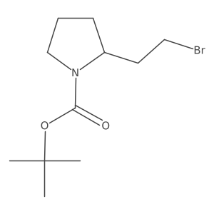 Tert-butyl (2S)-2-(2-bromoethyl)pyrrolidine-1-carboxylate Structure