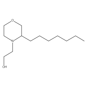 4-(2-Hydroxyethyl)-3-(1-heptyl)morpholine Structure