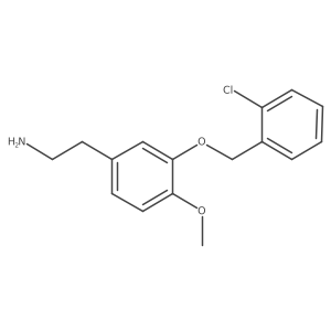 3-[(2-Chlorophenyl)methoxy]-4-methoxybenzeneethanamine结构式