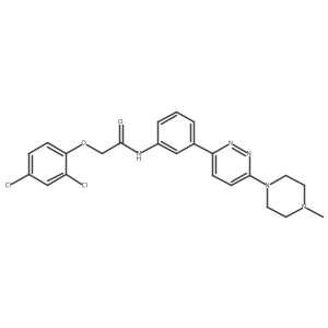 2-(2,4-dichlorophenoxy)-N-[3-[6-(4-methylpiperazino)pyridazin-3-yl]phenyl]acetamide结构式