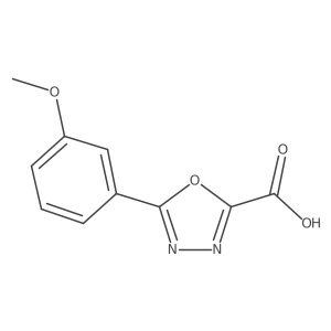 5-(3-Methoxyphenyl)-1,3,4-oxadiazole-2-carboxylic acid Structure