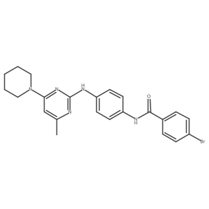 4-bromo-N-(4-{[4-methyl-6-(piperidin-1-yl)pyrimidin-2-yl]amino}phenyl)benzamide Structure