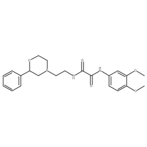 N1-(3,4-dimethoxyphenyl)-N2-(2-(2-phenylmorpholino)ethyl)oxalamide Structure