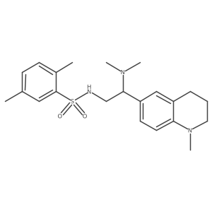N-(2-(dimethylamino)-2-(1-methyl-1,2,3,4-tetrahydroquinolin-6-yl)ethyl)-2,5-dimethylbenzenesulfonamide结构式