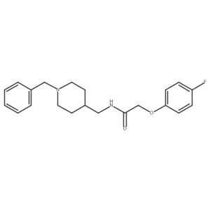 N-[(1-benzylpiperidin-4-yl)methyl]-2-(4-fluorophenoxy)acetamide结构式