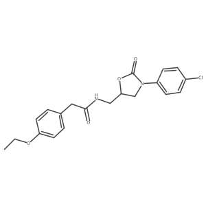N-((3-(4-chlorophenyl)-2-oxooxazolidin-5-yl)methyl)-2-(4-ethoxyphenyl)acetamide Structure