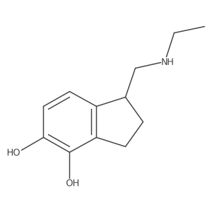 1-((Ethylamino)methyl)-2,3-dihydro-1H-indene-4,5-diol Structure