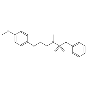 N-[2-(4-Methoxyphenoxy)ethyl]-N-methylbenzenemethanesulfonamide结构式