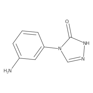 4-(3-aminophenyl)-4,5-dihydro-1H-1,2,4-triazol-5-one Structure