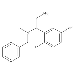 1-(5-Bromo-2-fluorophenyl)-N1-methyl-N1-(phenylmethyl)-1,2-ethanediamine结构式
