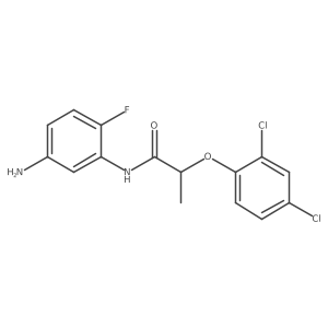 N-(5-Amino-2-fluorophenyl)-2-(2,4-dichlorophenoxy)propanamide Structure