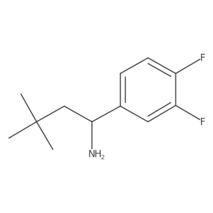 1-(3,4-Difluorophenyl)-3,3-dimethylbutan-1-amine Structure