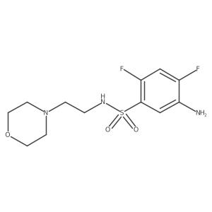 5-Amino-2,4-difluoro-N-[2-(4-morpholinyl)ethyl]benzenesulfonamide结构式