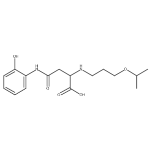 4-((2-Hydroxyphenyl)amino)-2-((3-isopropoxypropyl)amino)-4-oxobutanoic acid Structure