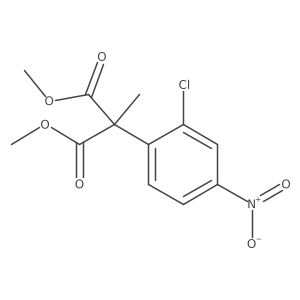 1,3-Dimethyl 2-(2-chloro-4-nitrophenyl)-2-methylpropanedioate结构式