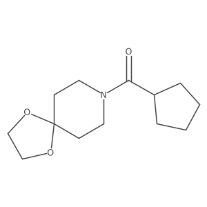Cyclopentyl(1,4-dioxa-8-azaspiro[4.5]decan-8-yl)methanone Structure