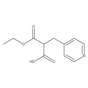 3-Ethoxy-3-oxo-2-(pyridin-4-ylmethyl)propanoic acid Structure