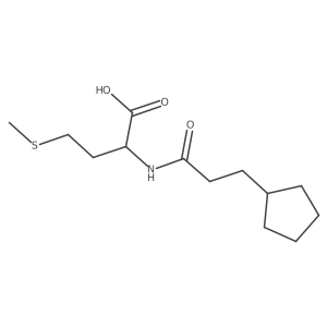 N-(3-Cyclopentyl-1-oxopropyl)-L-methionine结构式