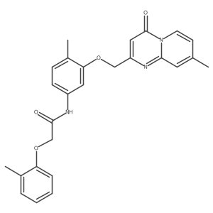N-[4-Methyl-3-({8-methyl-4-oxo-4H-pyrido[1,2-A]pyrimidin-2-YL}methoxy)phenyl]-2-(2-methylphenoxy)acetamide Structure