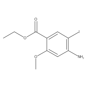 Ethyl 4-amino-5-iodo-2-methoxybenzoate结构式