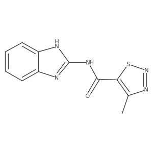 N-(1H-benzimidazol-2-yl)-4-methyl-1,2,3-thiadiazole-5-carboxamide Structure