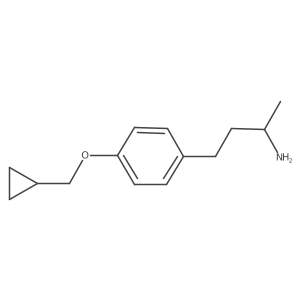 4-[4-(Cyclopropylmethoxy)phenyl]butan-2-amine结构式