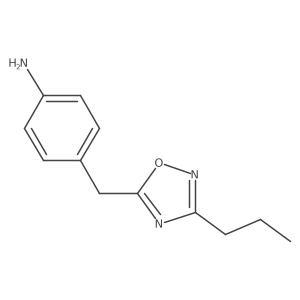 4-[(3-Propyl-1,2,4-oxadiazol-5-yl)methyl]aniline Structure