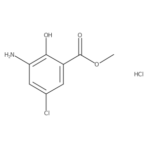 Methyl 3-amino-5-chloro-2-hydroxybenzoate hydrochloride Structure